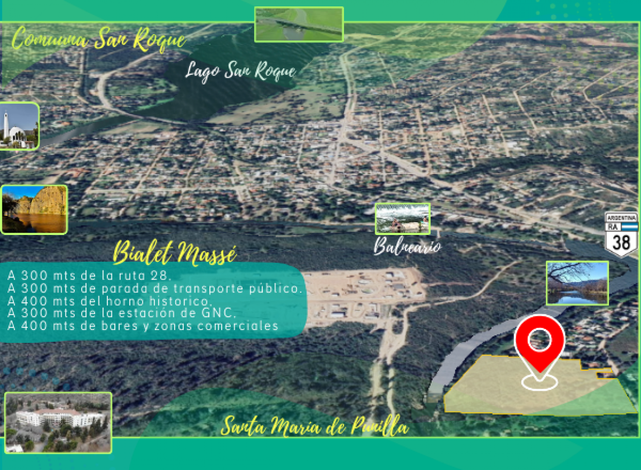 Vendo 4,5ha Sobre el Rio Cosquin, Ex quinta del Dr. Juan Bialet Masse